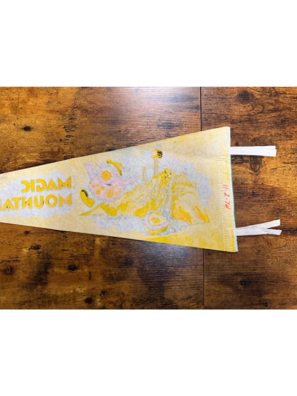 Vintage Magic Mountain Valencia, California pennant